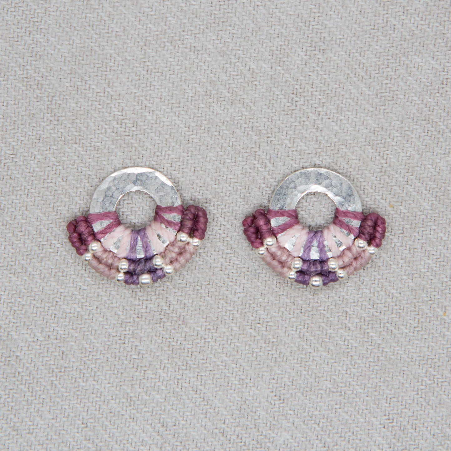 Aro Mini Argolla Plata Malva