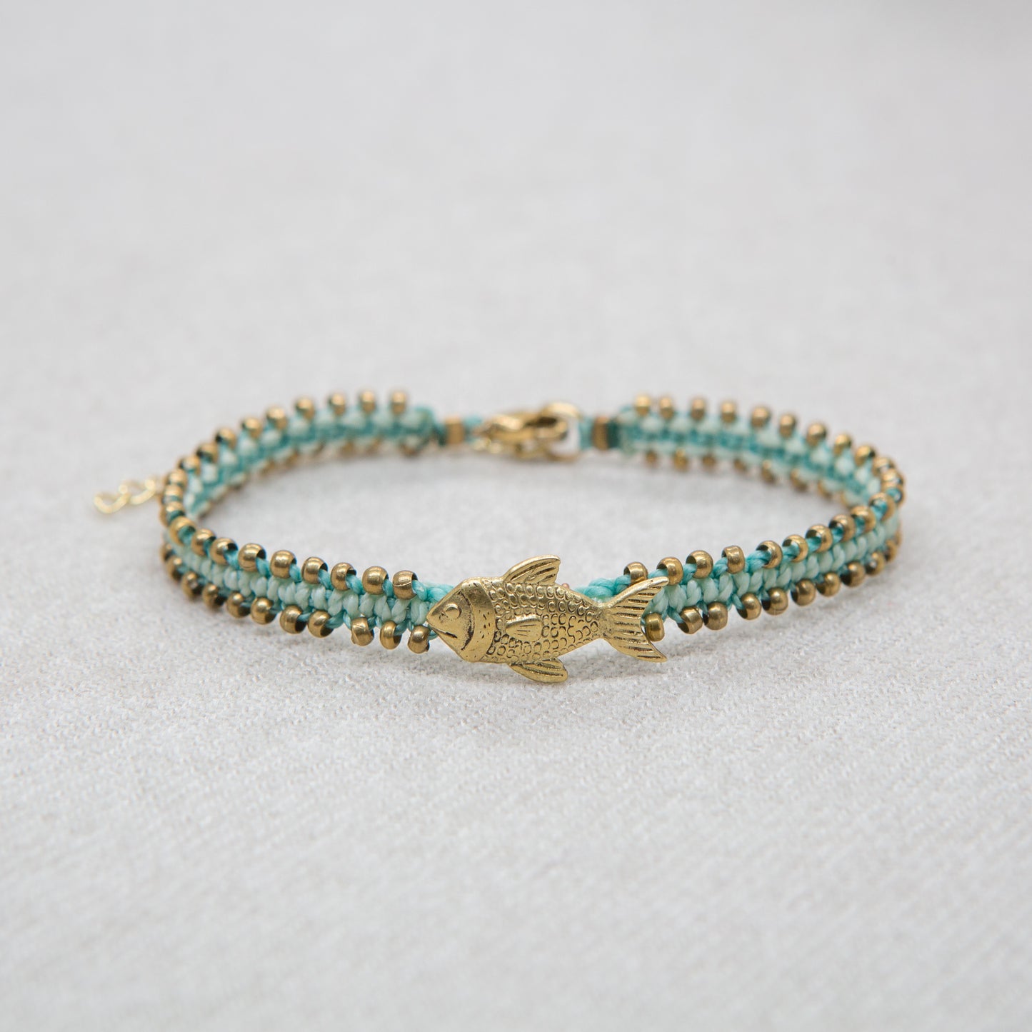 Pulsera Animal Pez Precolombino Turquesa
