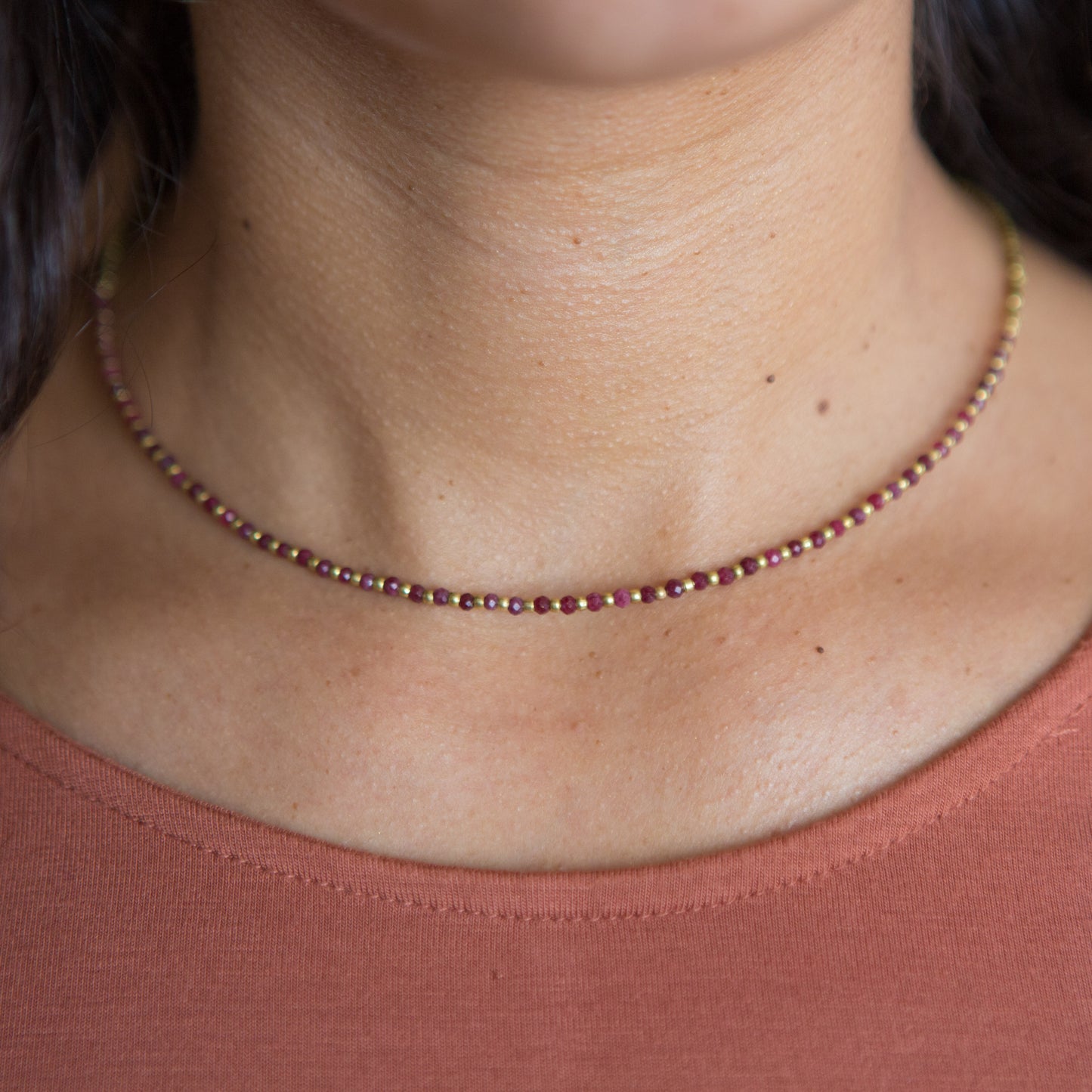 Collar Constelación Raíz de Rubí