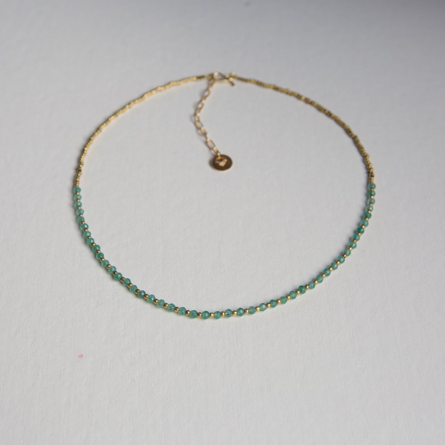 Collar Constelación Ágata Verde Agua