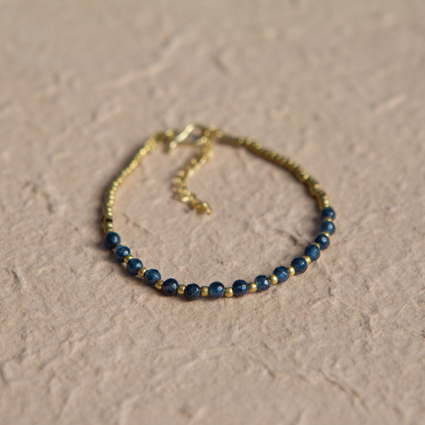 Pulsera Constelación Ágata Azul Marino