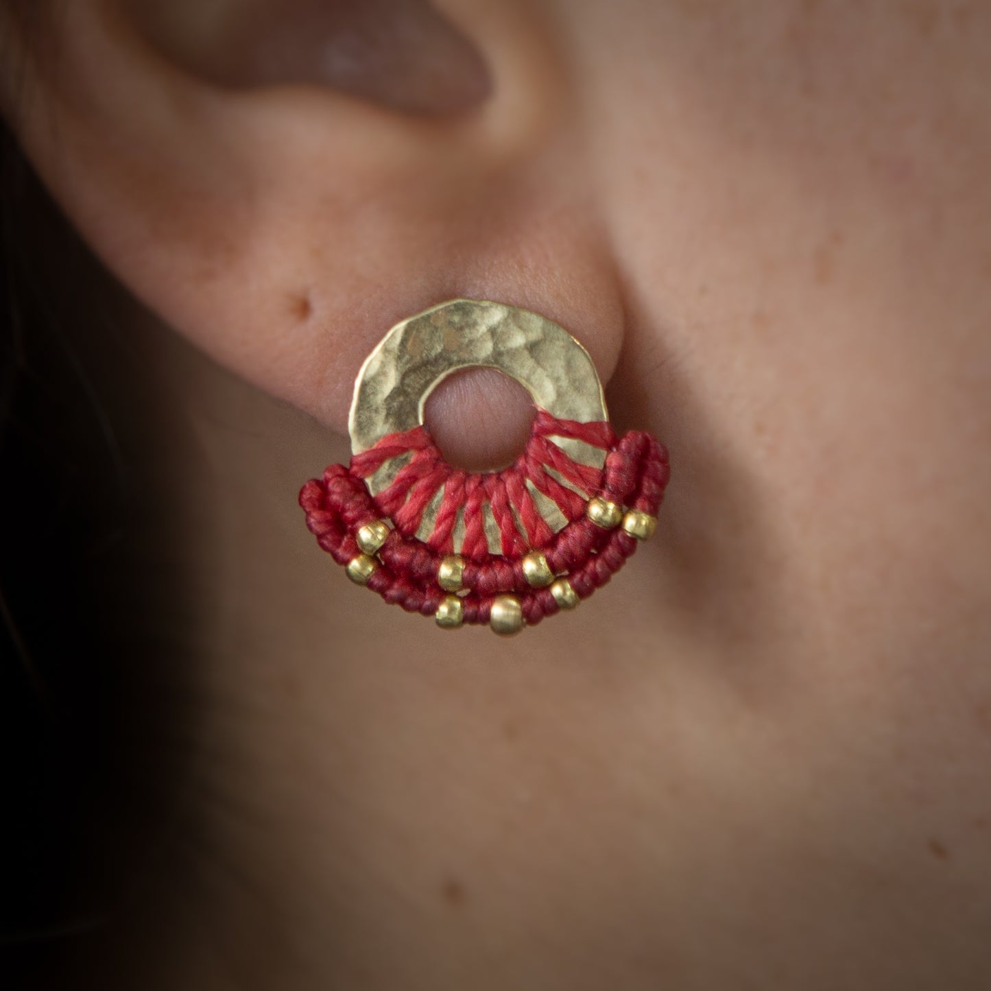 Aro Mini Argolla Rojo Clásico