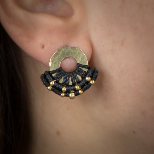 Aro Mini Argolla Bronce Negro