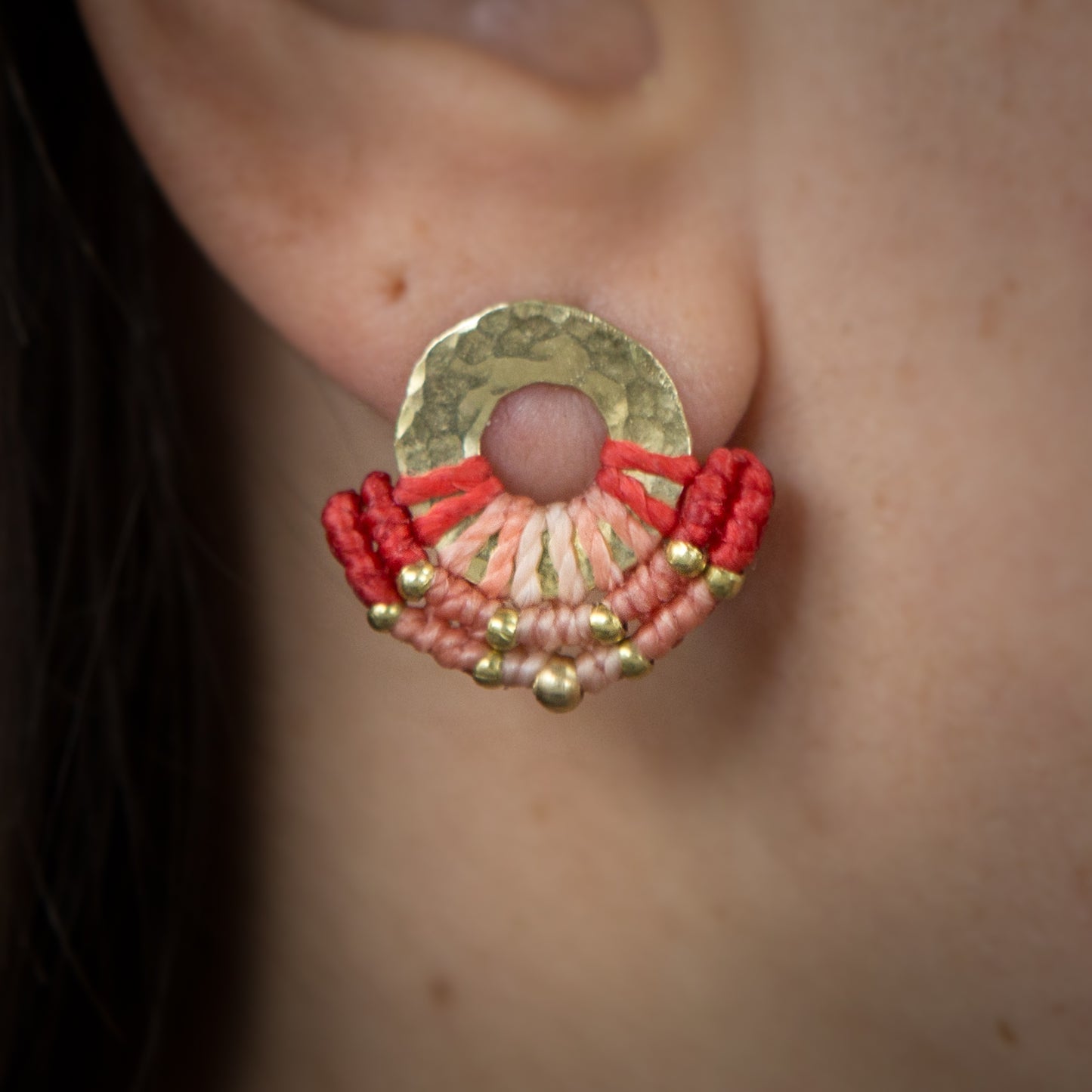 Aro Mini Argolla Bronce Coral