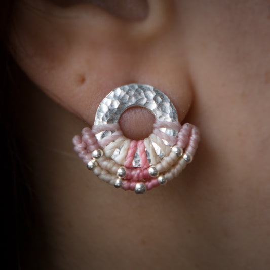 Aro Mini Argolla Plata Rosa