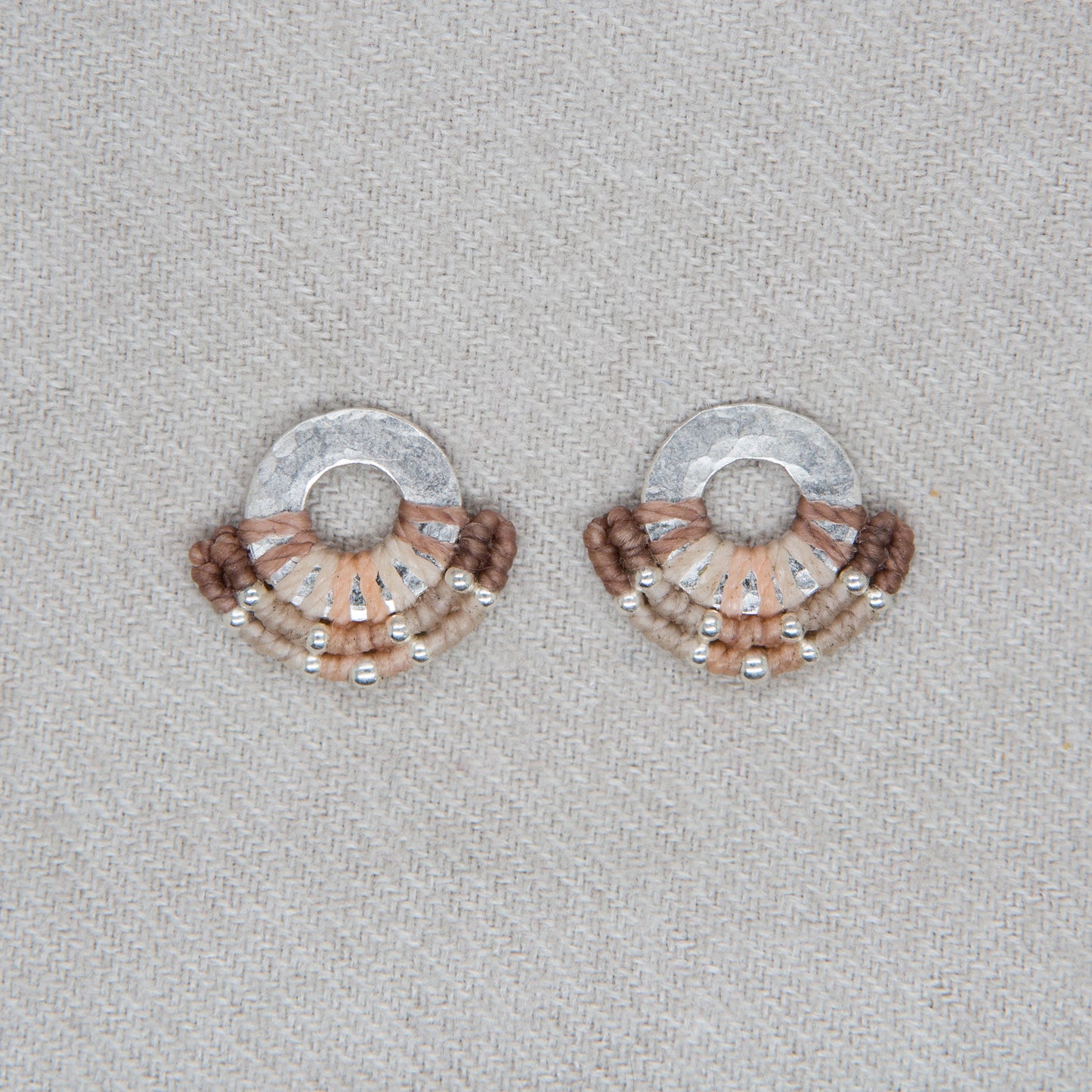 Aro Mini Argolla Plata Crema