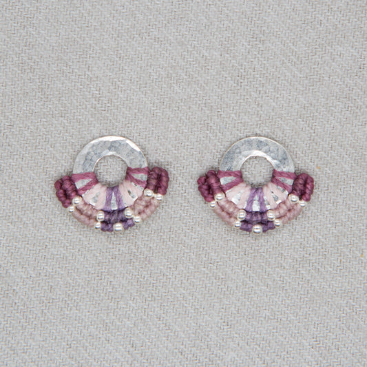 Aro Mini Argolla Plata Malva
