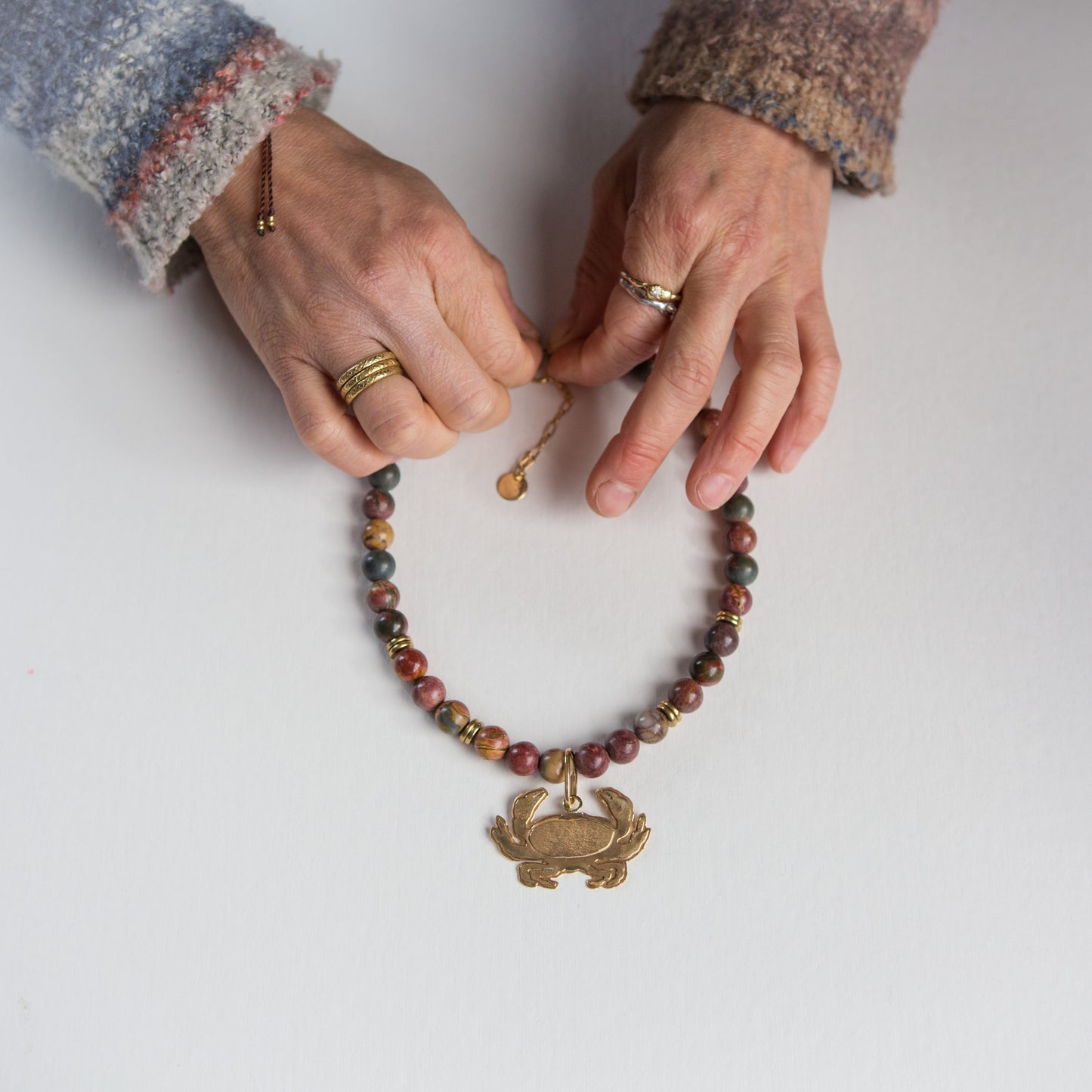 Collar Jaiba Mora Jaspe Picasso