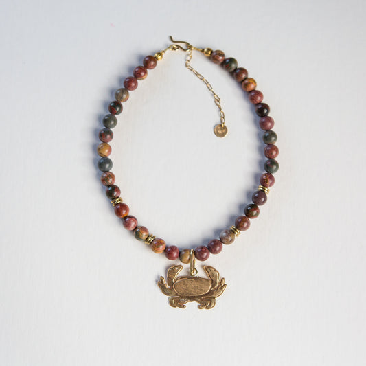 Collar Jaiba Mora Jaspe Picasso