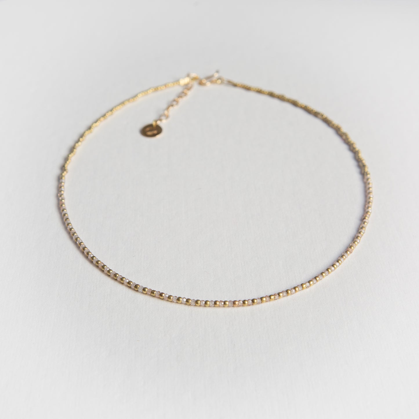 Collar Constelación Circonita Champagne