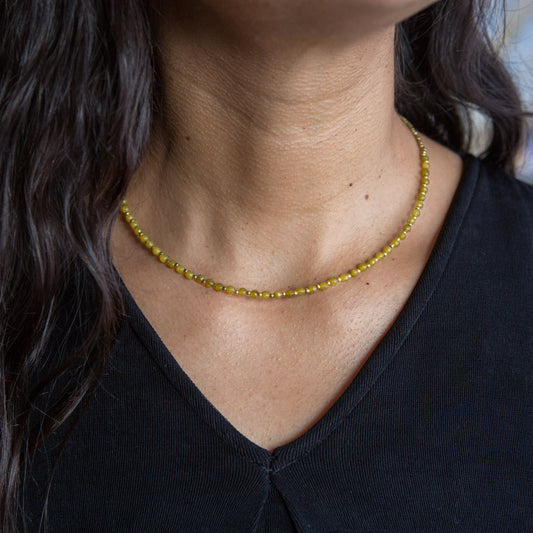 Collar Constelación Ágata Mostaza