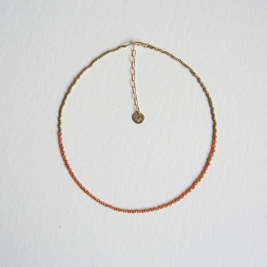 Collar Constelación Ágata Naranja