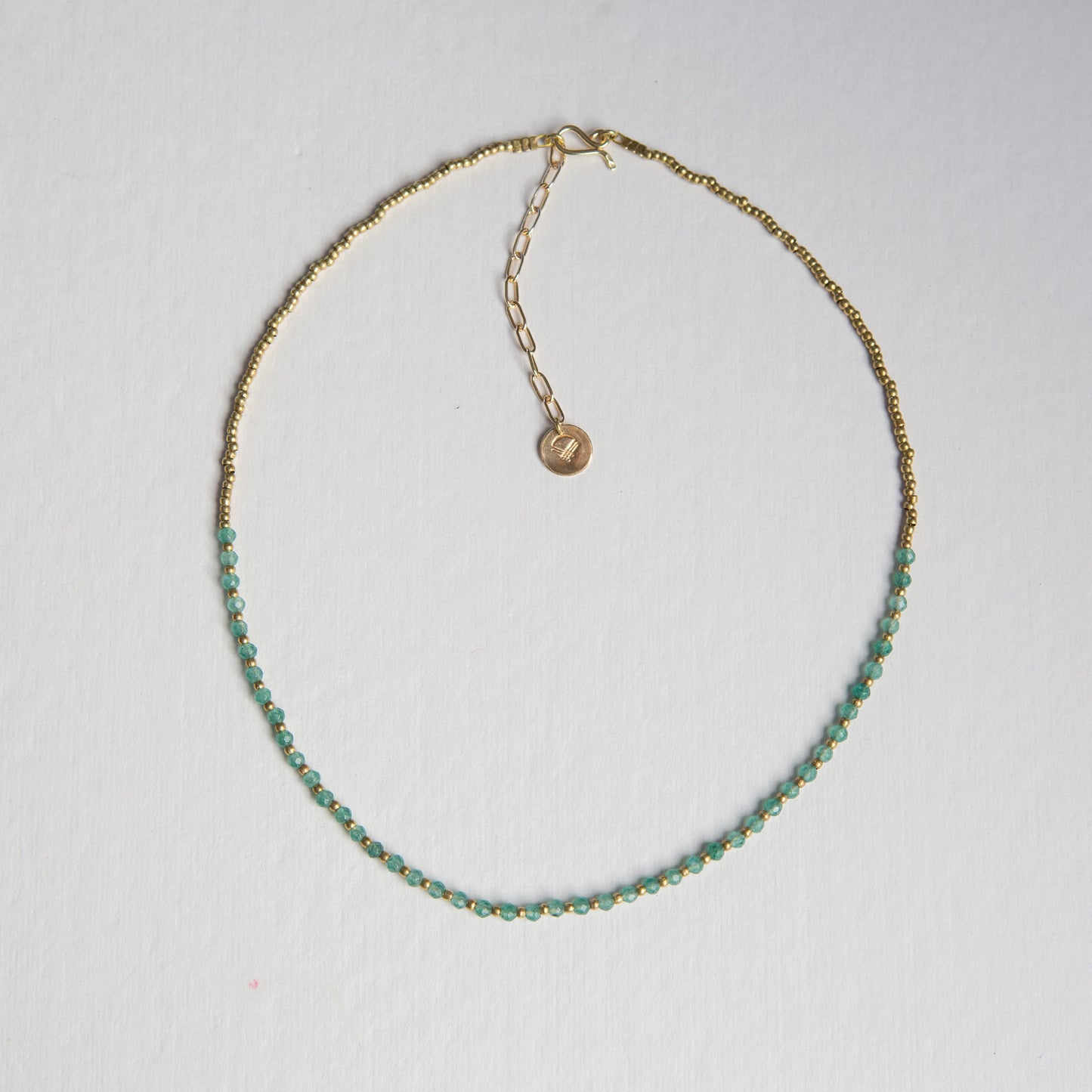 Collar Constelación Ágata Verde Agua