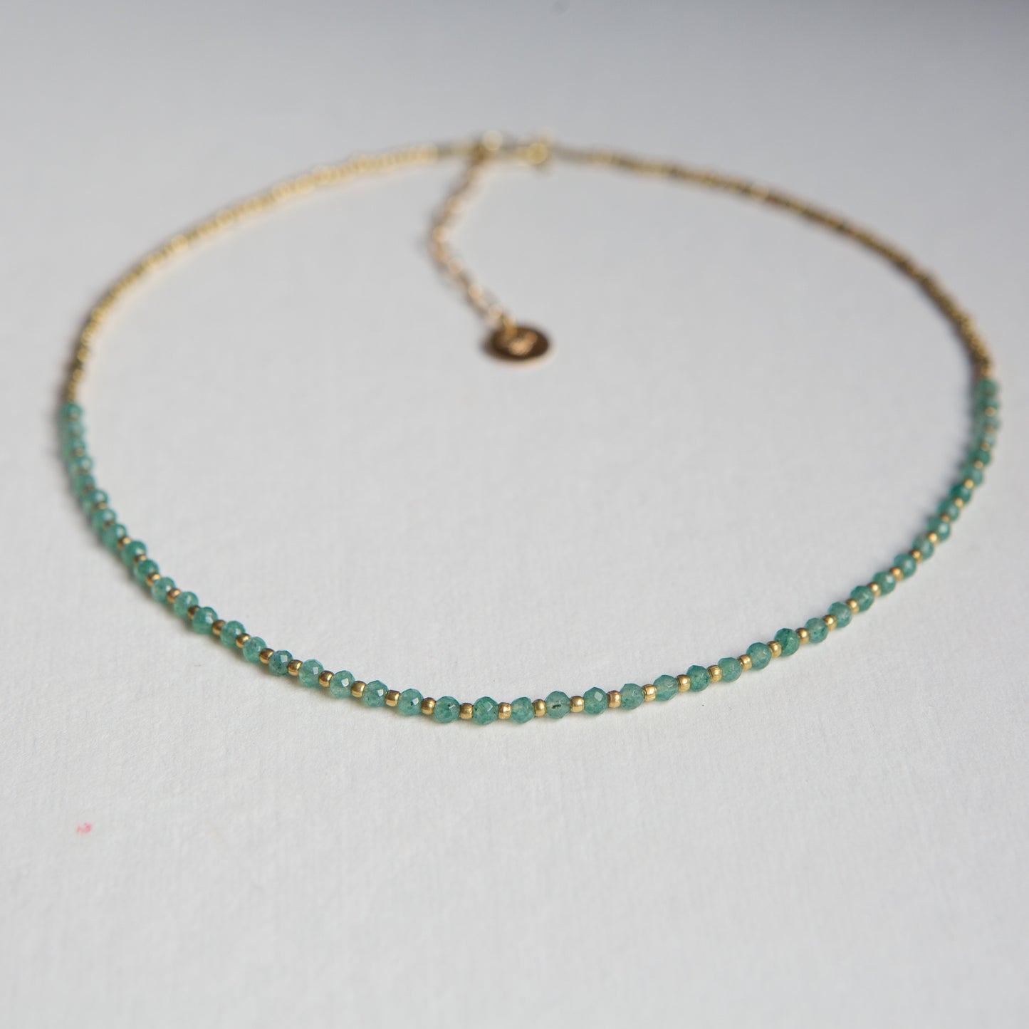 Collar Constelación Ágata Verde Agua