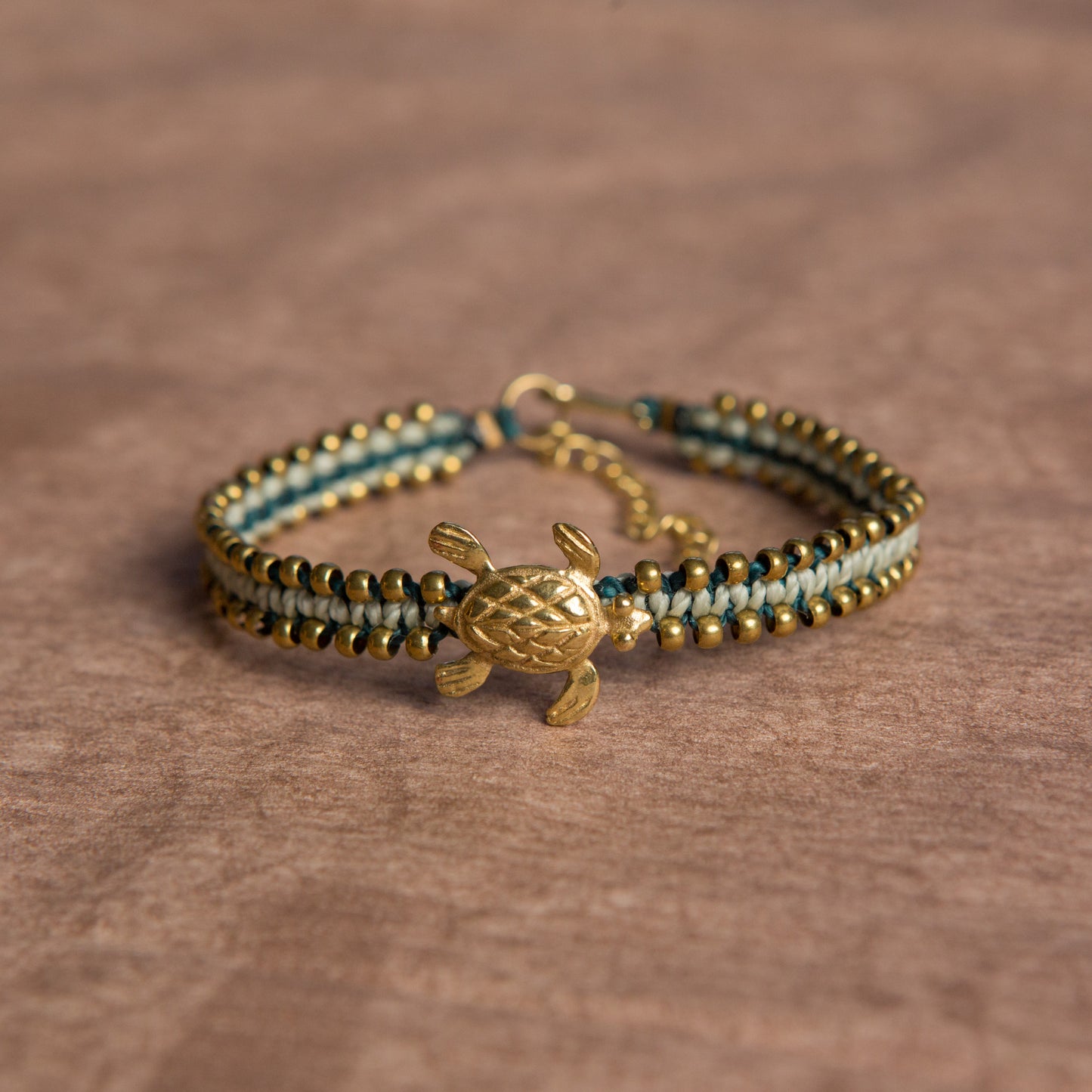 Pulsera Animal Precolombino Tortuga Verde Bosque