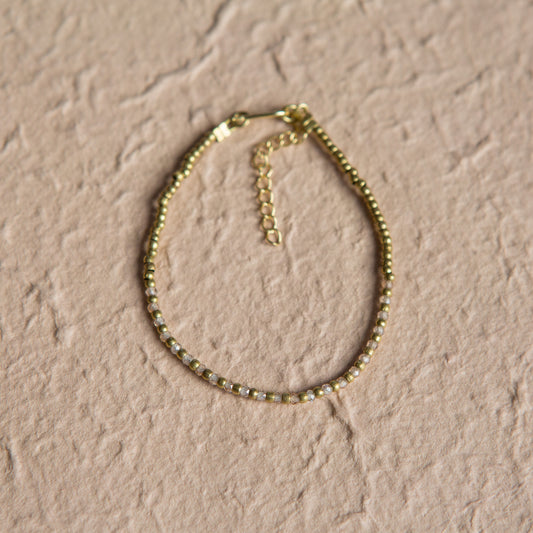 Pulsera Constelación Circonita Champagne