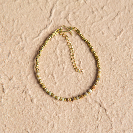 Pulsera Constelación Jaspe Oceánico