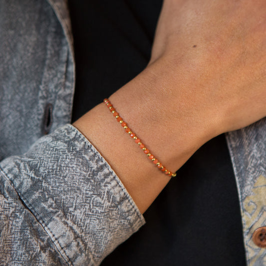Pulsera Constelación Ágata Naranja