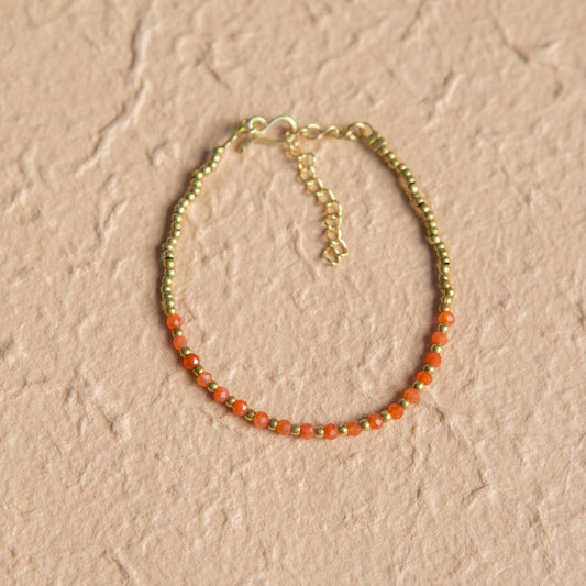 Pulsera Constelación Ágata Naranja