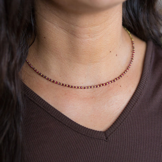 Collar Constelación Raíz de Rubí